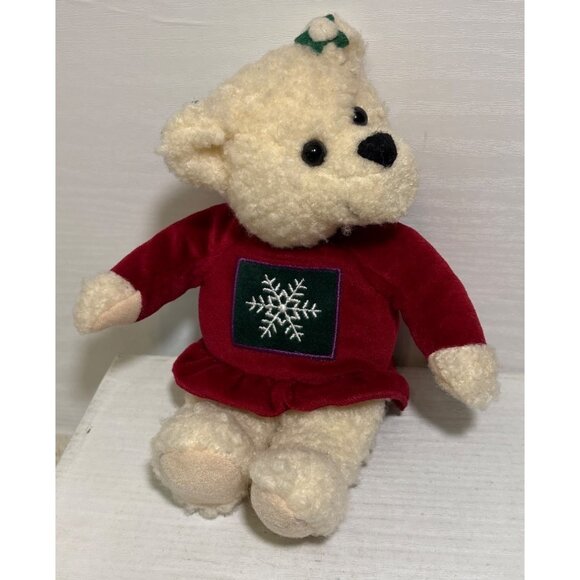 Hallmark Christmas Plush Kiss Kiss Mistletoe Kissing Bears Magnetic Noses 9" - Picture 8 of 11